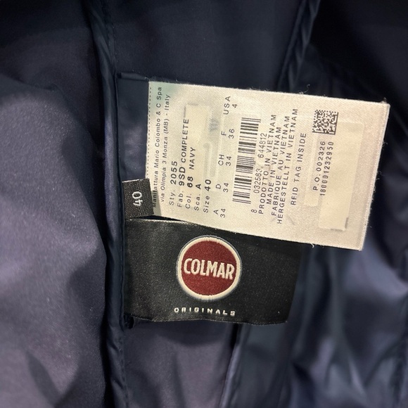 Colmar Navy Blue jacket With Hood Size 40 EUC - Picture 6 of 9